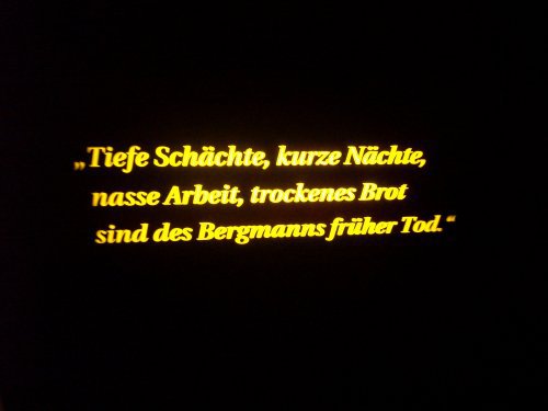 Zeche Nachtigall Witten Spruch aus dem Bergbau Zeche Nachtigall Witten Spruch aus dem Bergbau