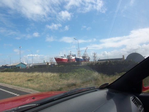 Blick auf den Hafen von Thyborön Blick auf den Hafen von Thyborön
