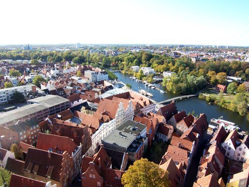 Blick über Lübeck