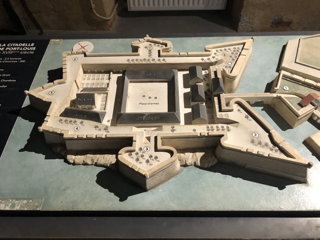 Modell der Citadelle de Port-Louis