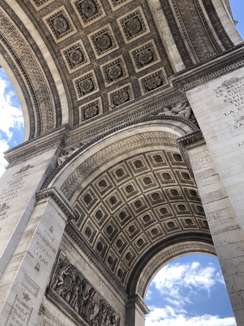 Enorme Breite des Der Triumphbogen in Paris – Arc de Triomphe